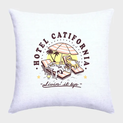 Hotel California Cat Pillow #1